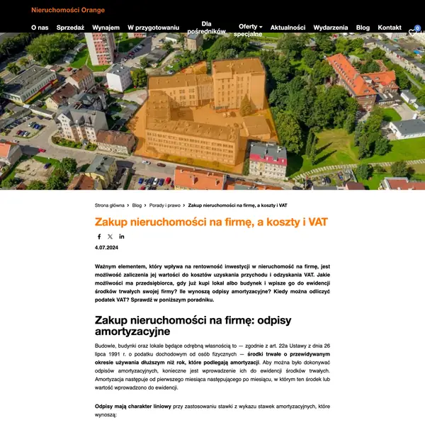 Zakup nieruchomości na firmę