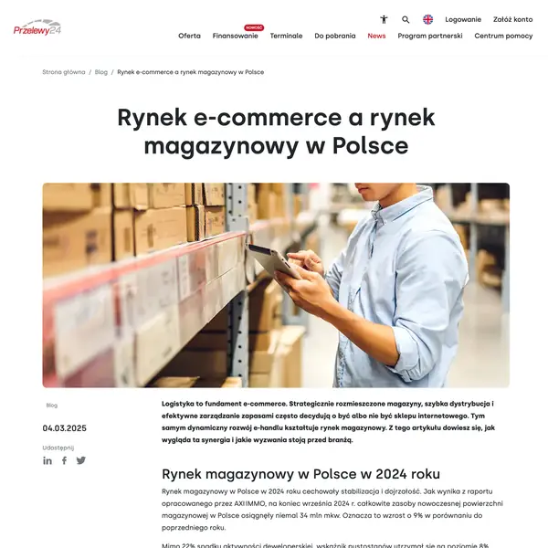 Rynek e-commerce a magazyny