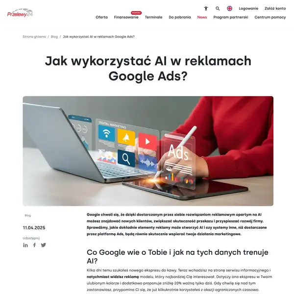 AI w reklamach Google Ads