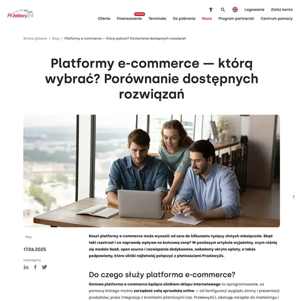 Platformy e-commerce — porównanie