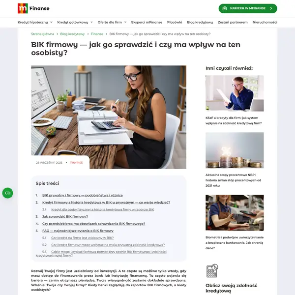 BIK firmowy — co warto wiedzieć