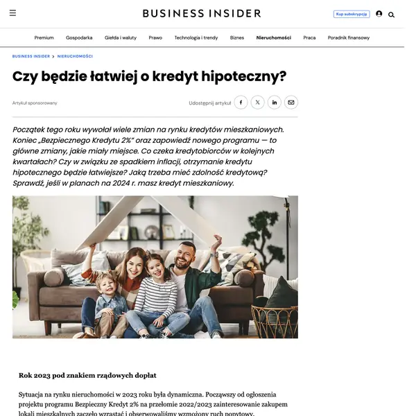 Czy w 2024 roku będzie łatwiej o kredyt hipoteczny?