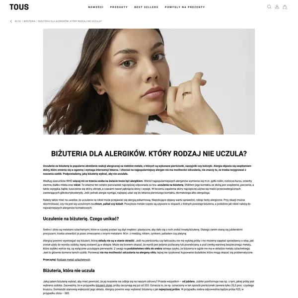 Biżuteria dla alergików