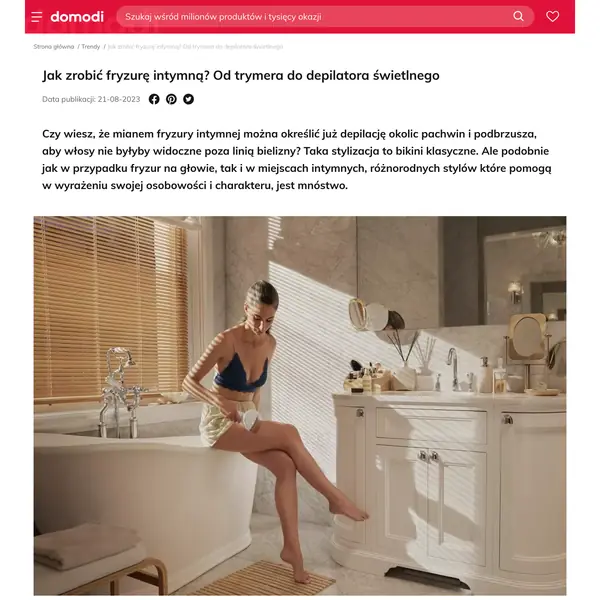 Fryzura intymna od trymmera