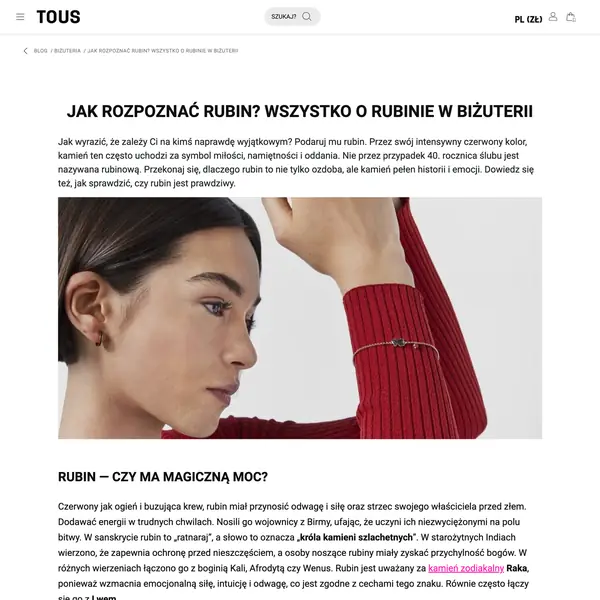 Jak rozpoznać rubin w biżuterii?