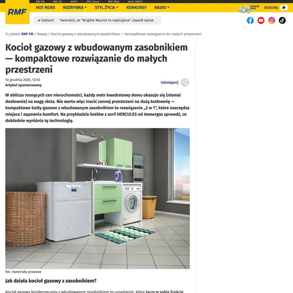 Kocioł z zasobnikiem — kompaktowe rozwiązanie